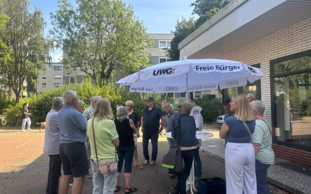 Marktsprechstunde der UWG: Freie Bürger – Wir kümmern uns!